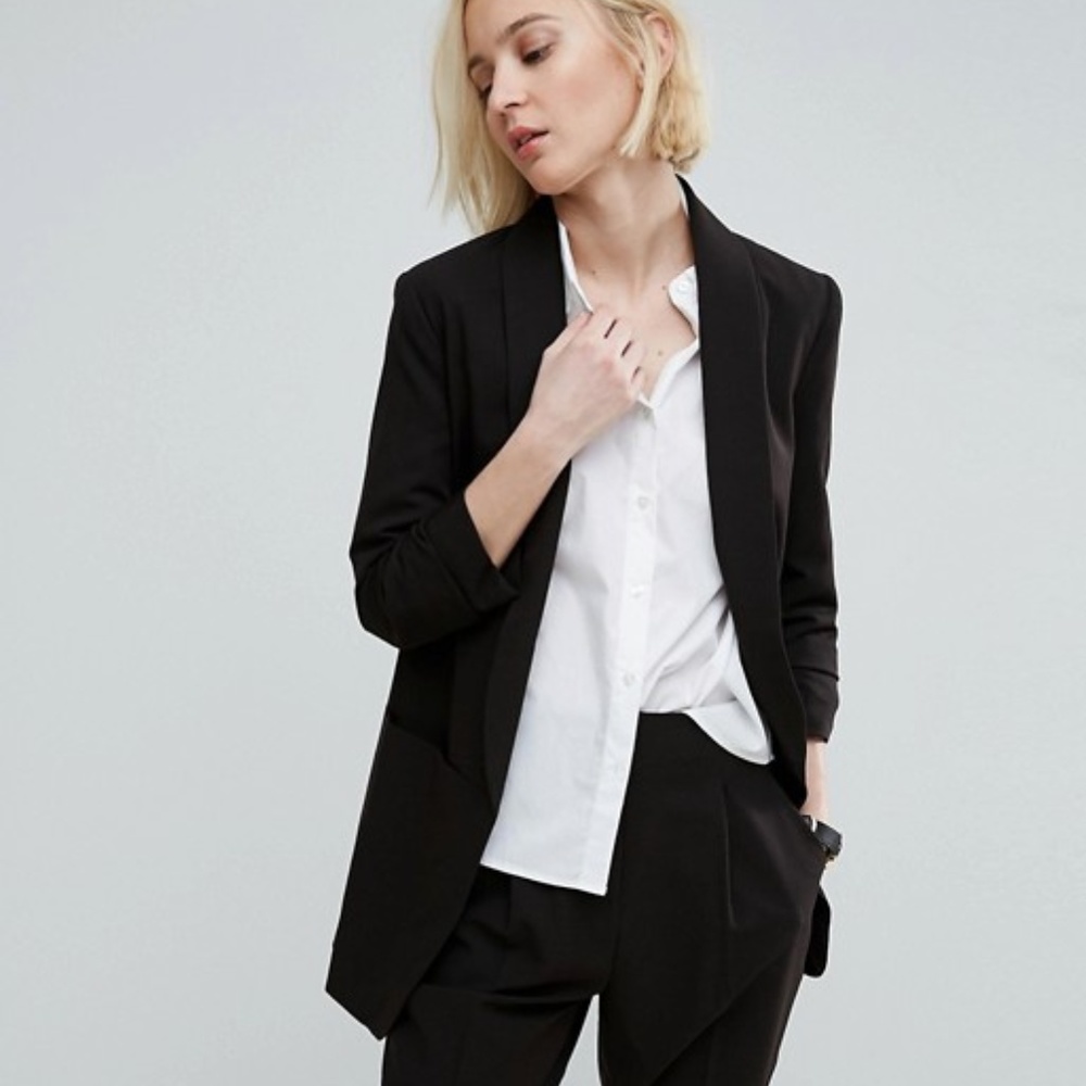 ASOS Mix and Match Blazer with Rouched Sleeve